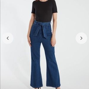 Finders Keepers Miami Denim High Rise Flare Jeans
